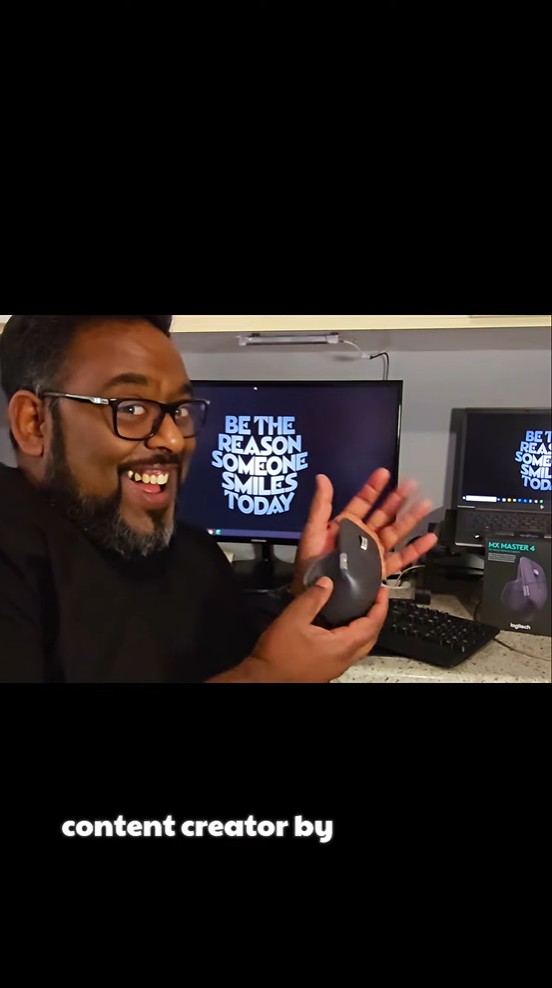 Content creator on location