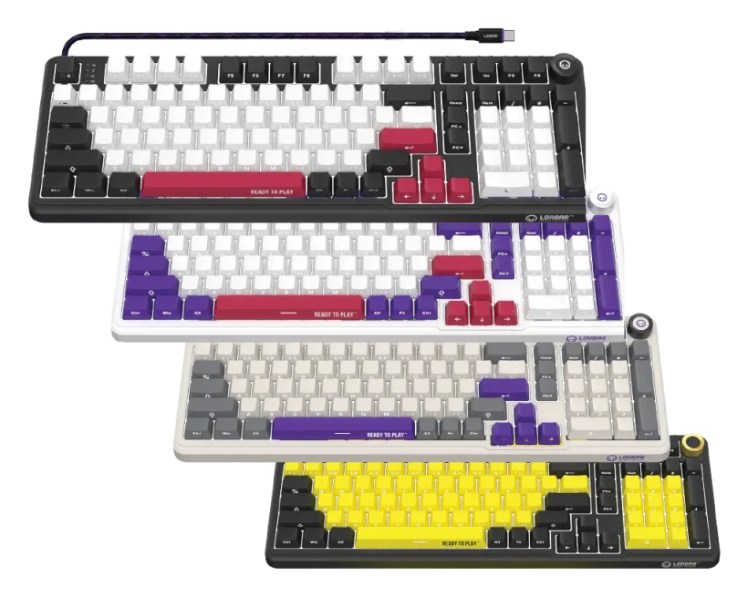 KBA4195 Wired Keyboard, Black/Pink